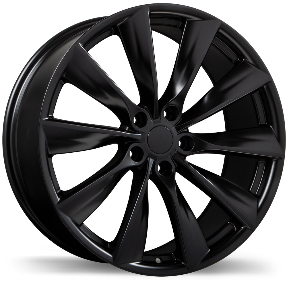 Tesla Wheels Turbine Wheel Replica Replacement for Model 3 and Y -  Black (Set of 4) - Aftermarket EV