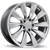 Tesla Wheels Turbine Wheel Replica Replacement for Model 3 - Gloss Silver (Set of 4) - Aftermarket EV